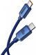 Кабель Baseus Crystal Shine Series Fast Charging Data USB кабель Type-C To Type-C 100W 1.2m (CAJY000603) Blue 260560 фото 2