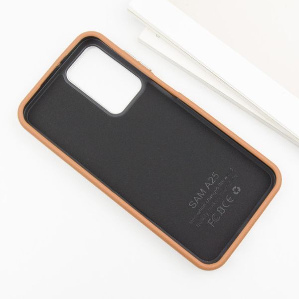 Шкіряний чохол Leather Case Metal Buttons для Samsung Galaxy A25 5G Brown 341405 фото