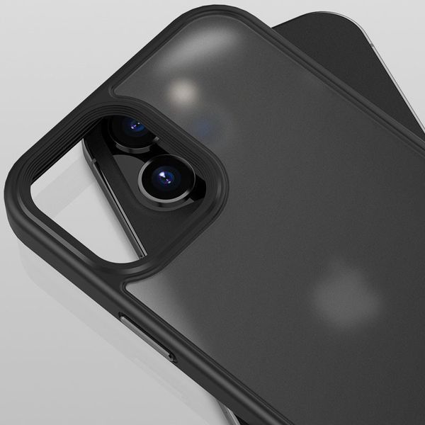 TPU+PC чохол Metal Buttons для Apple iPhone 12 Pro / 12 (6.1") Чорний 202384 фото