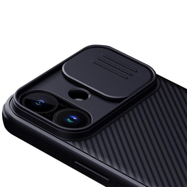Карбонова накладка Nillkin CamShield Pro Magnetic для Apple iPhone 17 (6.3") Black 398577 фото