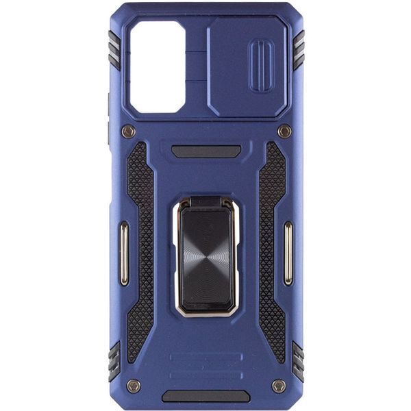 Ударостійкий чохол Camshield Army Ring для Xiaomi Poco X5 Pro 5G / Note 12 Pro 5G Синій / Navy 271458 фото