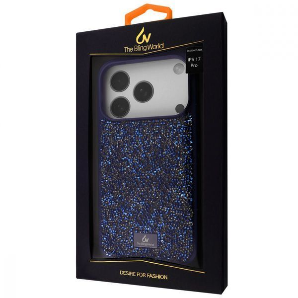 Чохол Bling World Rock Diamond (TPU) iPhone 17 Pro black 401006 фото
