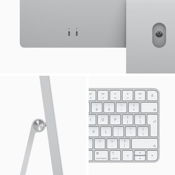 Моноблок Apple iMac 24 256GB/8GPU/16GB Silver Z12Q000NR (M1) 265152 фото
