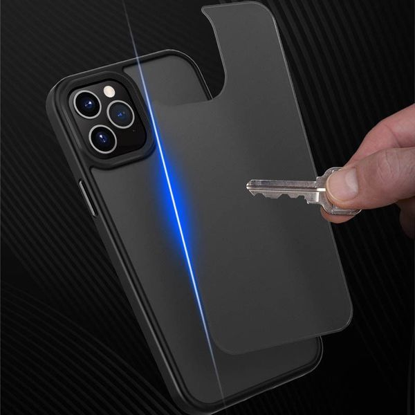 TPU+PC чохол Metal Buttons для Apple iPhone 12 Pro / 12 (6.1") Чорний 202384 фото