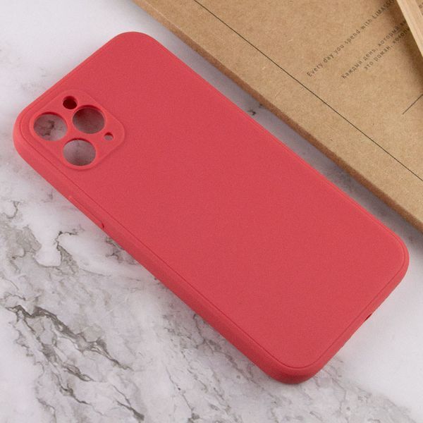 Силіконовий чохол Candy Full Camera для Apple iPhone 11 Pro Max (6.5") Червоний / Camellia 205926 фото