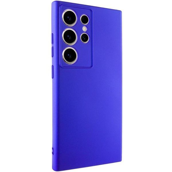 Чохол TPU GETMAN Liquid Silk Full Camera для Samsung Galaxy S24 Ultra Синій / Iris 397589 фото