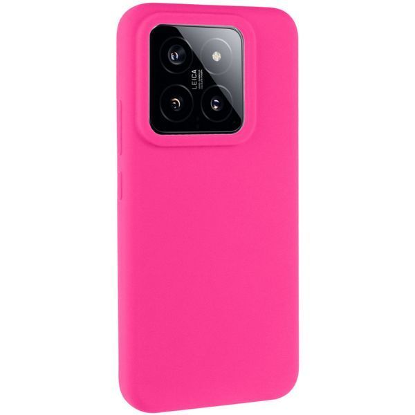 Чохол Silicone Cover Lakshmi (AAA) для Xiaomi 14 Pro Рожевий / Barbie pink 286953 фото