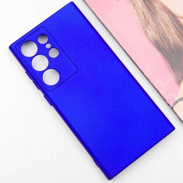 Чохол TPU GETMAN Liquid Silk Full Camera для Samsung Galaxy S24 Ultra Синій / Iris 397589 фото