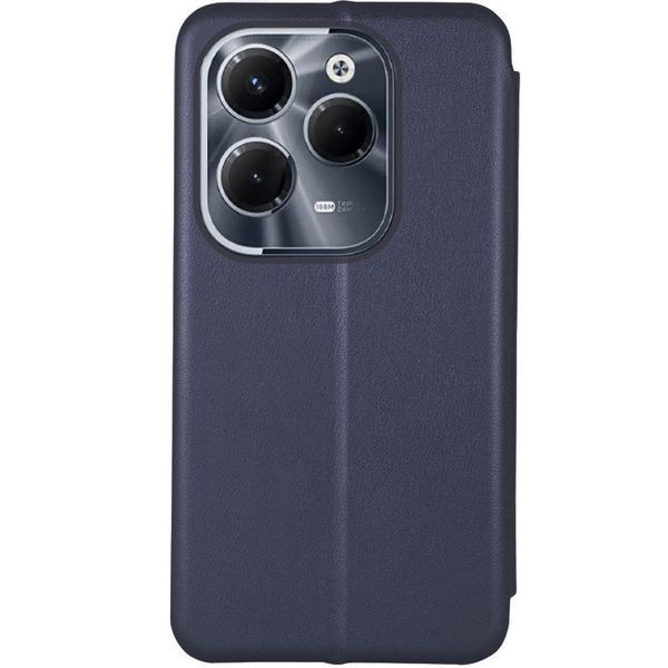 Шкіряний чохол-книжка Classy для Infinix Hot 40 / 40 Pro / Tecno Spark 20 Pro Темно-синій 377796 фото