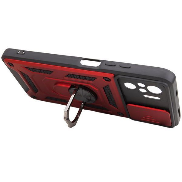Чохол Ummi Camshield Serge Ring для Xiaomi Redmi Note 10 / Note 10s / Poco M5s Червоний 390765 фото