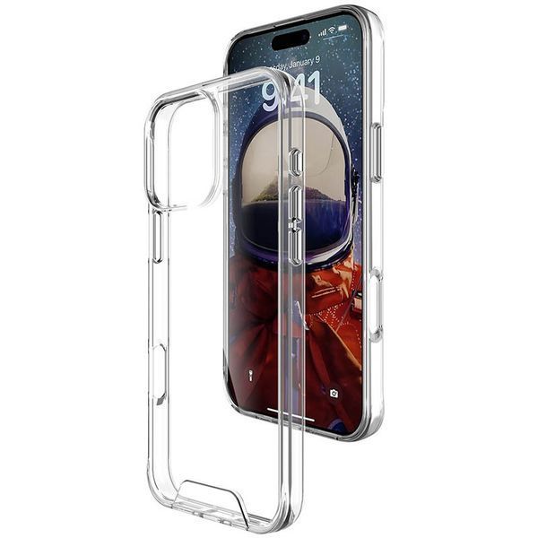 Чохол TPU Space Case transparent для Apple iPhone 16 Pro (6.3") Прозорий 319324 фото