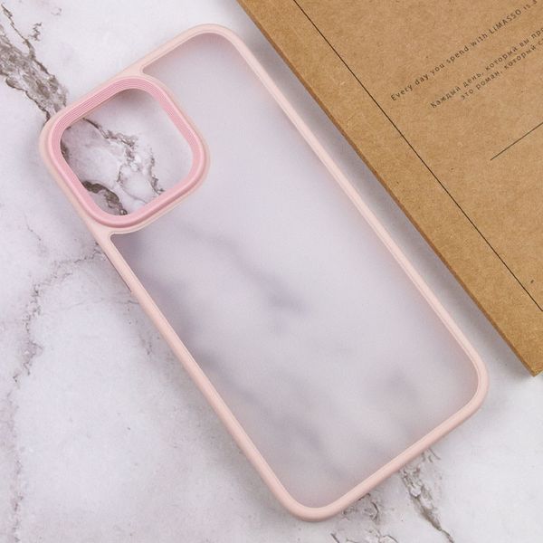 TPU+PC чохол Metal Buttons для Apple iPhone 15 Pro Max (6.7") Рожевий 275293 фото