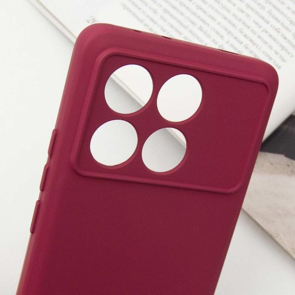 Чохол Silicone Cover Lakshmi Full Camera (A) для Xiaomi Poco X6 / Note 13 Pro 5G Бордовий / Marsala 288529 фото