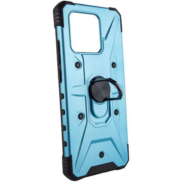 Ударостійкий чохол Pathfinder Ring для Xiaomi Redmi 10C / Poco C40 Блакитний / Light Blue 259260 фото