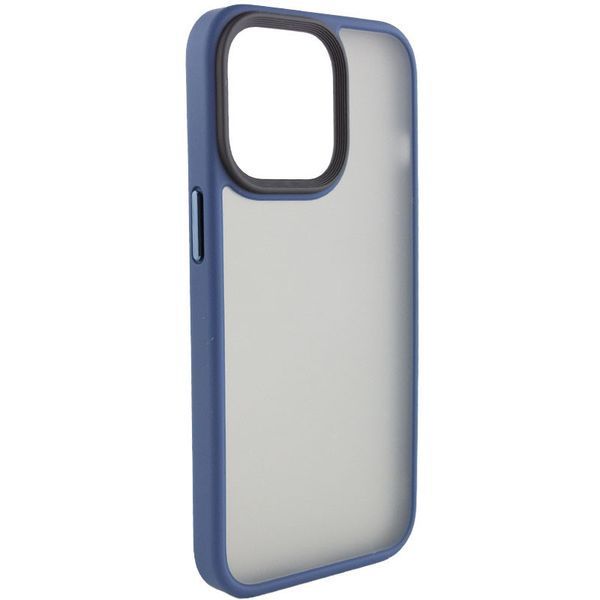 TPU+PC чохол Metal Buttons для Apple iPhone 13 Pro Max (6.7") Синій 217602 фото