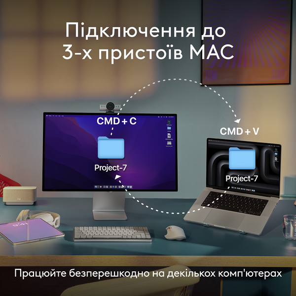 Миша LOGITECH MX Anywhere 3S for Mac, Pale Grey (910-006946) 317926 фото