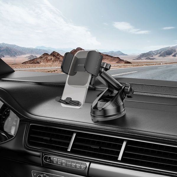 Автомобільний тримач Proove Crystal Clamp Plus Suction Type Car Mount (CHCSP0000001) Black 286770 фото