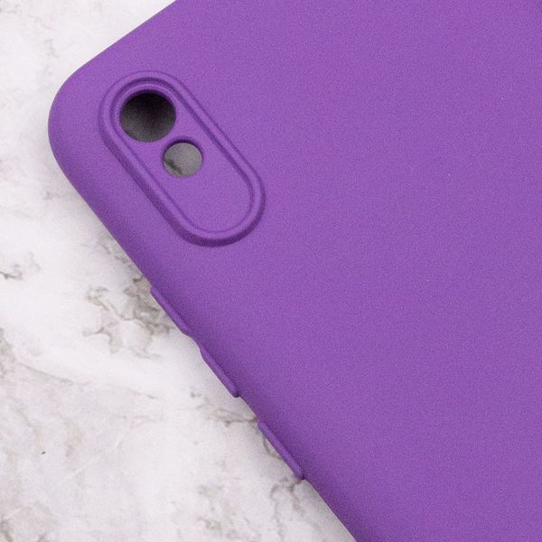 Чохол Silicone Cover Lakshmi Full Camera (A) для Xiaomi Redmi 9A Фіолетовий / Purple 253365 фото