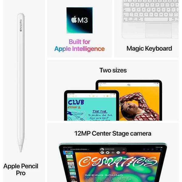 Планшет Apple iPad Air 7 11 (2025) Wi-Fi 128GB Space Gray 354033 фото