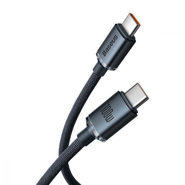 Кабель Baseus Crystal Shine Series Fast Charging Data USB кабель Type-C To Type-C 100W 1.2m (CAJY000603) Blue 260560 фото