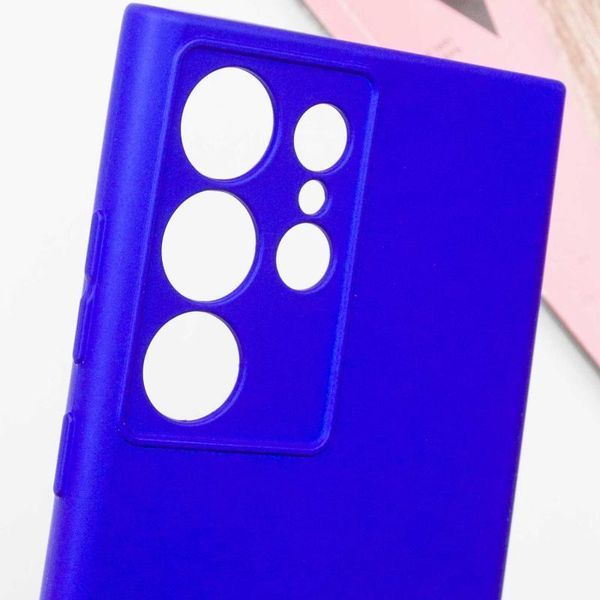 Чохол TPU GETMAN Liquid Silk Full Camera для Samsung Galaxy S24 Ultra Синій / Iris 397589 фото