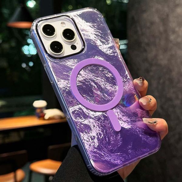 Чохол TPU Shiny Mountain (MagFit) для Apple iPhone 17 Pro Max (6.9") Purple 392982 фото