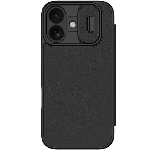 Шкіряний чохол-книжка Nillkin Qin Pro Camshield для Apple iPhone 17 (6.3") Black 401083 фото