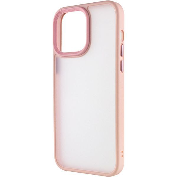 TPU+PC чохол Metal Buttons для Apple iPhone 15 Pro Max (6.7") Рожевий 275293 фото
