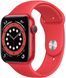 Смарт-годинник Apple Watch Series 6 44mm Red Aluminium Case With Red Sport Band (M00M3) 165470 фото 1