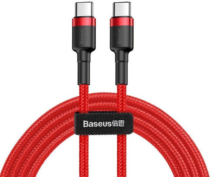 Кабель Baseus Cafule Type-C/Type-C (CATKLF-G09) Red 1m 214750 фото