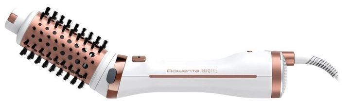Фен-щітка Rowenta Brush Activ' Ultimate Care, 700Вт, 3 режими, іоніз-я, хол. обдув, оберт. насадок, кераміка, біло-золотий (CF9720F0) 369653 фото