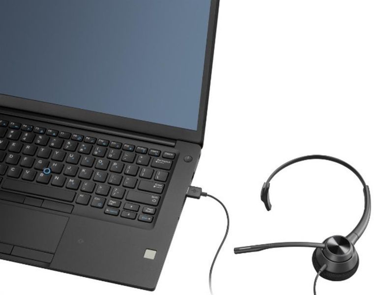 Гарнітура комп'ютерна моно On-ear Poly EncorePro 310, USB-A, всеспрямований, чорний (767G1AA) 365956 фото