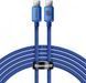 Кабель Baseus Crystal Shine Series Fast Charging Data USB кабель Type-C To Type-C 100W 1.2m (CAJY000603) Blue 260560 фото 1
