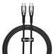 Кабель Baseus Glimmer Series Fast Charging Type-C to Type-C 100W (1m) black (CADH000701) 400118 фото 1