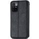 Шкіряний чохол книжка GETMAN Cubic (PU) для Xiaomi Redmi 10 Чорний 217661 фото 3