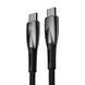 Кабель Baseus Glimmer Series Fast Charging Type-C to Type-C 100W (1m) black (CADH000701) 400118 фото 3