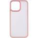 TPU+PC чохол Metal Buttons для Apple iPhone 15 Pro Max (6.7") Рожевий 275293 фото 2