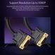 Кабель UGREEN VG101 VGA Male To Male Cable 1.5m (11630) Black 314303 фото 2