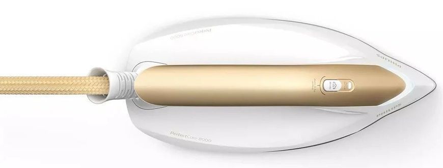 Праска-парогенератор Philips PerfectCare 8000 Series, 2700Вт, 1800мл, паровий удар -600гр, постійна пара - 170гр, нерж. сталь, біло-золотий (PSG8040/6 375189 фото