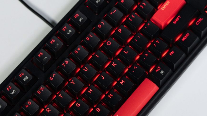 Клавіатура механічна Lemokey X3 104Key, Keychron Red, USB-A, QMK/VIA, Hot-Swap, EN/UKR, RGB, чорний (X3-H1-UA) 371163 фото