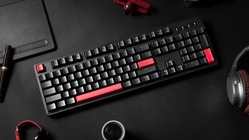 Клавіатура механічна Lemokey X3 104Key, Keychron Red, USB-A, QMK/VIA, Hot-Swap, EN/UKR, RGB, чорний (X3-H1-UA) 371163 фото