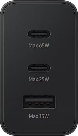 Зарядний Пристрій Samsung 65W Power Adapter Trio (w/o cable) EP-T6530NBEGEU / Чорна 307191 фото