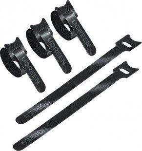 Кабельний Органайзер UGREEN LP401 Cable Winder 20-Pack Black (20245P20) 280916 фото