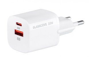 Зарядний Пристрій Glasscove 33W GaN 2-Port Type-C + USB (TC-099BPQ33) 257268 фото