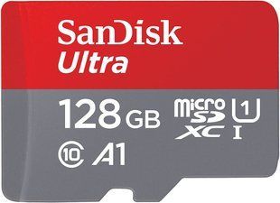 Карта пам'яті SanDisk microSD 128GB C10 UHS-I R140MB/s Ultra (SDSQUAB-128G-GN6MN) 374023 фото
