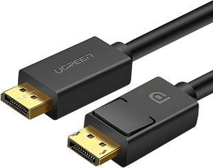 Кабель UGREEN DP102 DP Male To Male Cable 2m Black (10211) 279071 фото
