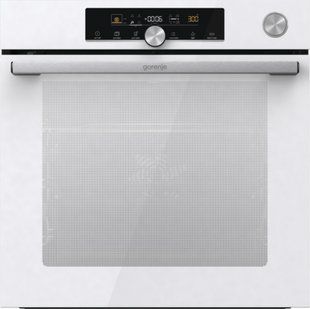 Духова шафа Gorenje електрична, 77л, A+, пара, дисплей, готування на різних рівнях, піроліз, білий (BPSA6747A08WG) 369150 фото