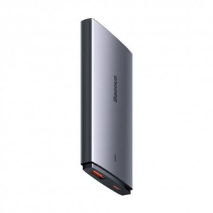 Зарядний Пристрій Baseus GaN5 Pro 65W Ultra-Slim (Type-C + USB) + Кабель Type-C to Type-C 100W (1м) (CCGP150113) Gray 272632 фото