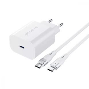 Зарядний Пристрій Proove Rapid 30W (Type-C) + Кабель Type-C to Type-C (WCRP30012202) White 287050 фото