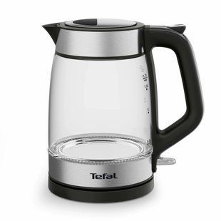 Електрочайник Tefal Glass Kettle 1.7л, скло, з підсвіткою, чорно-срібний (KI605830) 371051 фото